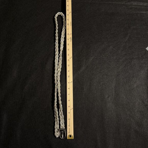 Crystal Rhinestone Braided Sash Belt - Picture 5 of 8